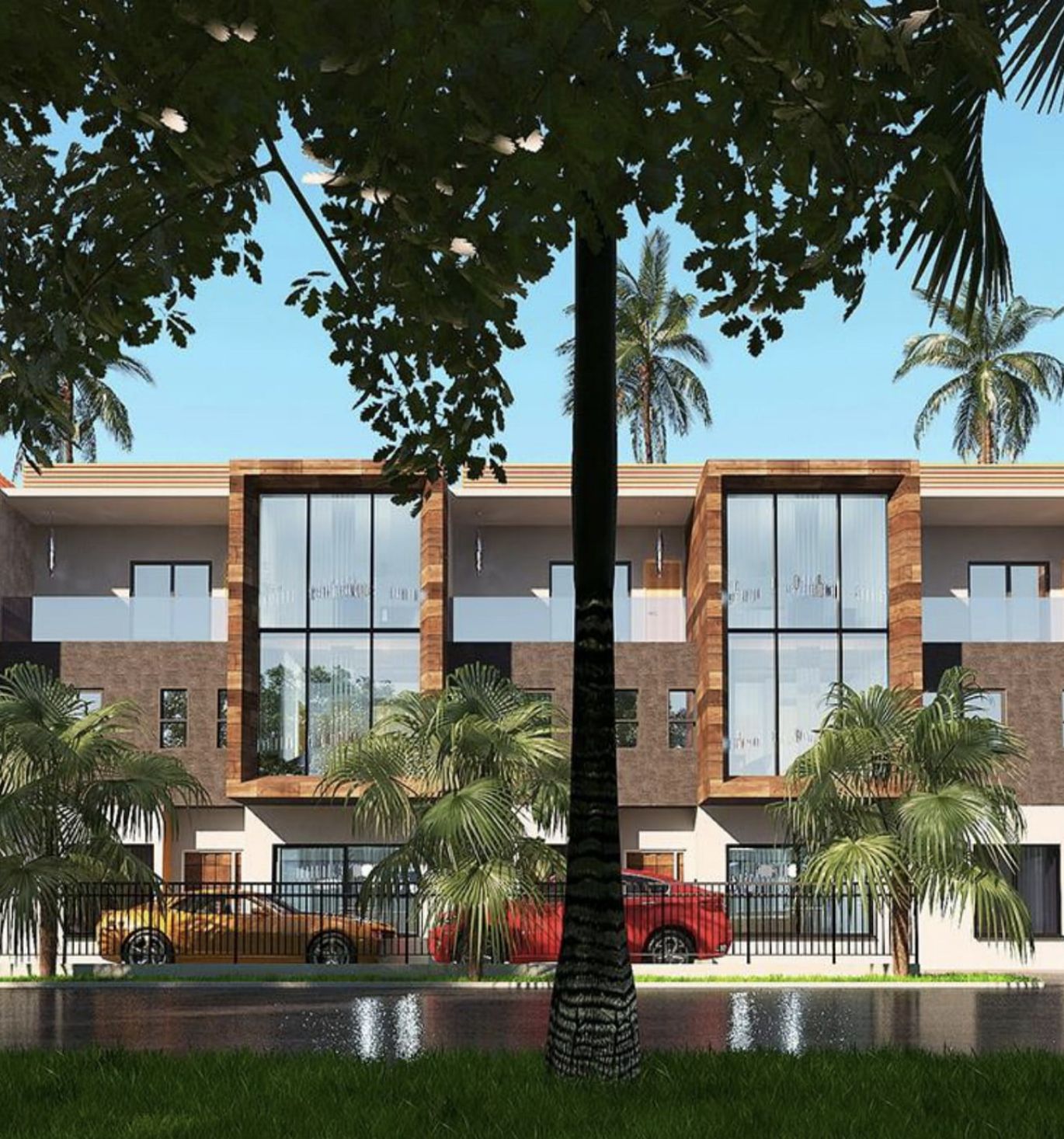 Court home front elevation